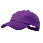 5-Panel-Baumwollmütze mit Klettverschluss in verschiedenen Farben farbe purpurfarben erste Ansicht