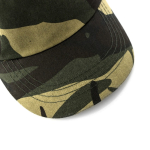 5-Panel-Baumwoll- und Polyestermütze mit Camouflage-Design farbe tarnfarbe sechste Ansicht