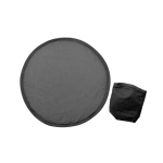 Faltbare Polyester-Frisbee mit passendem Etui farbe schwarz erste Ansicht