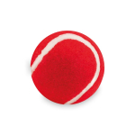 Klassischer Gummiball für Haustiere, gefüttert mit weichem Material farbe rot dritte Ansicht