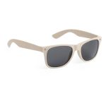 Sonnenbrille aus Bambusfaser mit schwarzen UV400-Schutzgläsern farbe natürliche farbe erste Ansicht