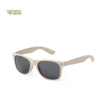 Sonnenbrille aus Bambusfaser mit schwarzen UV400-Schutzgläsern