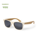 Sonnenbrille mit Bambusstäben und schwarzen UV400-Schutzgläsern
