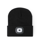 Outdoor-Wintermütze mit integrierter LED-Beleuchtung farbe schwarz erste Ansicht