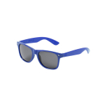 RPET-Sonnenbrille mit schwarzen Gläsern mit UV400-Schutz farbe blau erste Ansicht
