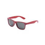 RPET-Sonnenbrille mit schwarzen Gläsern mit UV400-Schutz farbe rot erste Ansicht