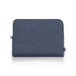 RPET-Computertasche mit vollständig gepolstertem Innenraum farbe marineblau erste Ansicht