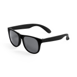 Sonnenbrille aus Weizenrohr mit schwarzen UV400-Gläsern farbe schwarz erste Ansicht