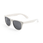 Sonnenbrille aus Weizenrohr mit schwarzen UV400-Gläsern farbe natürliche farbe erste Ansicht