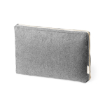 GRS 15'' gepolsterte Computertasche aus recycelter Baumwolle farbe schwarz erste Ansicht