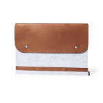 RPET-Filz-Laptoptasche mit 14''-Kunstlederklappe zweite Ansicht