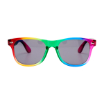 Retro-Sonnenbrille mit Regenbogenfarben und UV400-Schutz farbe mehrfarbig zweite Vorderansicht