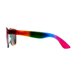 Retro-Sonnenbrille mit Regenbogenfarben und UV400-Schutz farbe mehrfarbig Seitenansicht