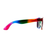 Retro-Sonnenbrille mit Regenbogenfarben und UV400-Schutz farbe mehrfarbig zweite Seitenansicht