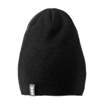 Elevate Life, doppellagige gerippte Stretch-Strickmütze farbe schwarz zweite Vorderansicht