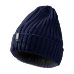 Elevate Life flexible gerippte Stretch-Strickmütze farbe marineblau