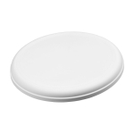 Runde Frisbee aus recyceltem Kunststoff mit gesprenkelter Oberfläche farbe weiß