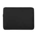 Laptop-Hülle aus recyceltem Polyester mit Innenfutter 15, 6” farbe schwarz zweite Vorderansicht