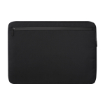Laptop-Hülle aus recyceltem Polyester mit Innenfutter 15, 6” farbe schwarz zweite Rückansicht