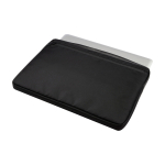 Laptop-Hülle aus recyceltem Polyester mit Innenfutter 15, 6” farbe schwarz zweite Ansicht