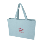 Strandtasche mit weicher Oberfläche und großem Fach farbe pastellblau