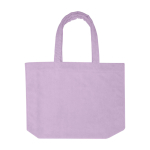 Strandtasche mit weicher Oberfläche und großem Fach farbe lila zweite Vorderansicht