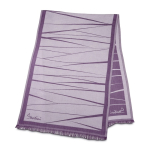 Stylischer Damenschal aus Viskose und Polyester 225 g/m2 farbe purpurfarben