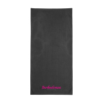 Multifunktionaler Schal aus Polyester und maschinenwaschbar farbe schwarz Ansicht mit Logo