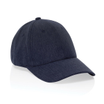 6-Panel-Cap, recycelte Baumwolle mit marmoriertem Stoff 200 g/m2 farbe marineblau