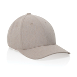 6-Panel-Cap, recycelte Baumwolle mit marmoriertem Stoff 200 g/m2 farbe gebrochen weiß