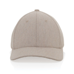 6-Panel-Cap, recycelte Baumwolle mit marmoriertem Stoff 200 g/m2 farbe gebrochen weiß zweite Ansicht