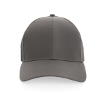 6-Panel-Sportcap aus RPET mit Schnallenverschluss farbe grau zweite Ansicht