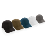 6-Panel-Sportcap aus RPET mit Schnallenverschluss farbe grau Ansicht in verschiedenen Farben