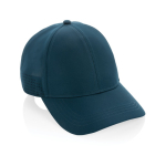 6-Panel-Sportcap aus RPET mit Schnallenverschluss farbe marineblau
