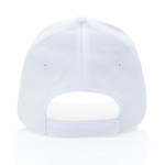 6-Panel-Cap aus recycelter Baumwolle mit Klettverschluss, 190 g/m2 farbe weiß vierte Ansicht
