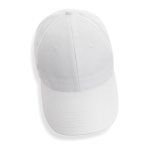 6-Panel-Cap aus recycelter Baumwolle mit Klettverschluss, 190 g/m2 farbe weiß sechste Ansicht