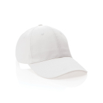 6-Panel-Cap aus recycelter Baumwolle mit AWARE™-Tracer, 280 g/m2 farbe weiß