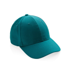 6-Panel-Cap aus recycelter Baumwolle mit AWARE™-Tracer, 280 g/m2 farbe grün