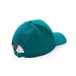 6-Panel-Cap aus recycelter Baumwolle mit AWARE™-Tracer, 280 g/m2 farbe grün fünfte Ansicht