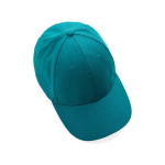6-Panel-Cap aus recycelter Baumwolle mit AWARE™-Tracer, 280 g/m2 farbe grün sechste Ansicht