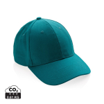 6-Panel-Cap aus recycelter Baumwolle mit AWARE™-Tracer, 280 g/m2 farbe grün