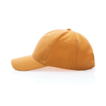6-Panel-Cap aus recycelter Baumwolle mit AWARE™-Tracer, 280 g/m2 farbe orange dritte Ansicht