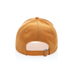 6-Panel-Cap aus recycelter Baumwolle mit AWARE™-Tracer, 280 g/m2 farbe orange vierte Ansicht