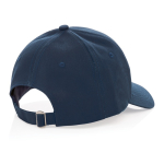 6-Panel-Cap aus recycelter Baumwolle mit AWARE™-Tracer, 280 g/m2 farbe marineblau fünfte Ansicht