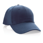 6-Panel-Cap aus recycelter Baumwolle mit AWARE™-Tracer, 280 g/m2 farbe marineblau siebte Ansicht
