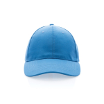 6-Panel-Cap aus recycelter Baumwolle mit AWARE™-Tracer, 280 g/m2 farbe hellblau zweite Ansicht