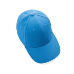 6-Panel-Cap aus recycelter Baumwolle mit AWARE™-Tracer, 280 g/m2 farbe hellblau sechste Ansicht