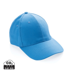 6-Panel-Cap aus recycelter Baumwolle mit AWARE™-Tracer, 280 g/m2 farbe hellblau