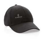 6-Panel-Cap aus recycelter Baumwolle mit AWARE™-Tracer, 280 g/m2 Ansicht mit Logo