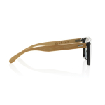 Öko-Sonnenbrille mit Bambusbügeln und verspiegelten UV400-Gläsern farbe braun dritte Ansicht